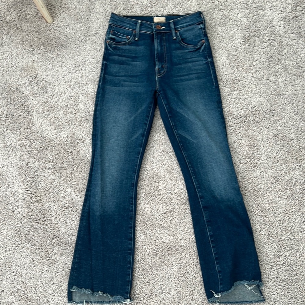 MOTHER the Insider Crop Step Fray, sweet and sassy, size 24